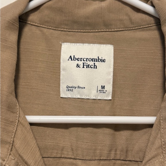 Abercrombie & Fitch Beige Belted Jumpsuit - Picture 4 of 4